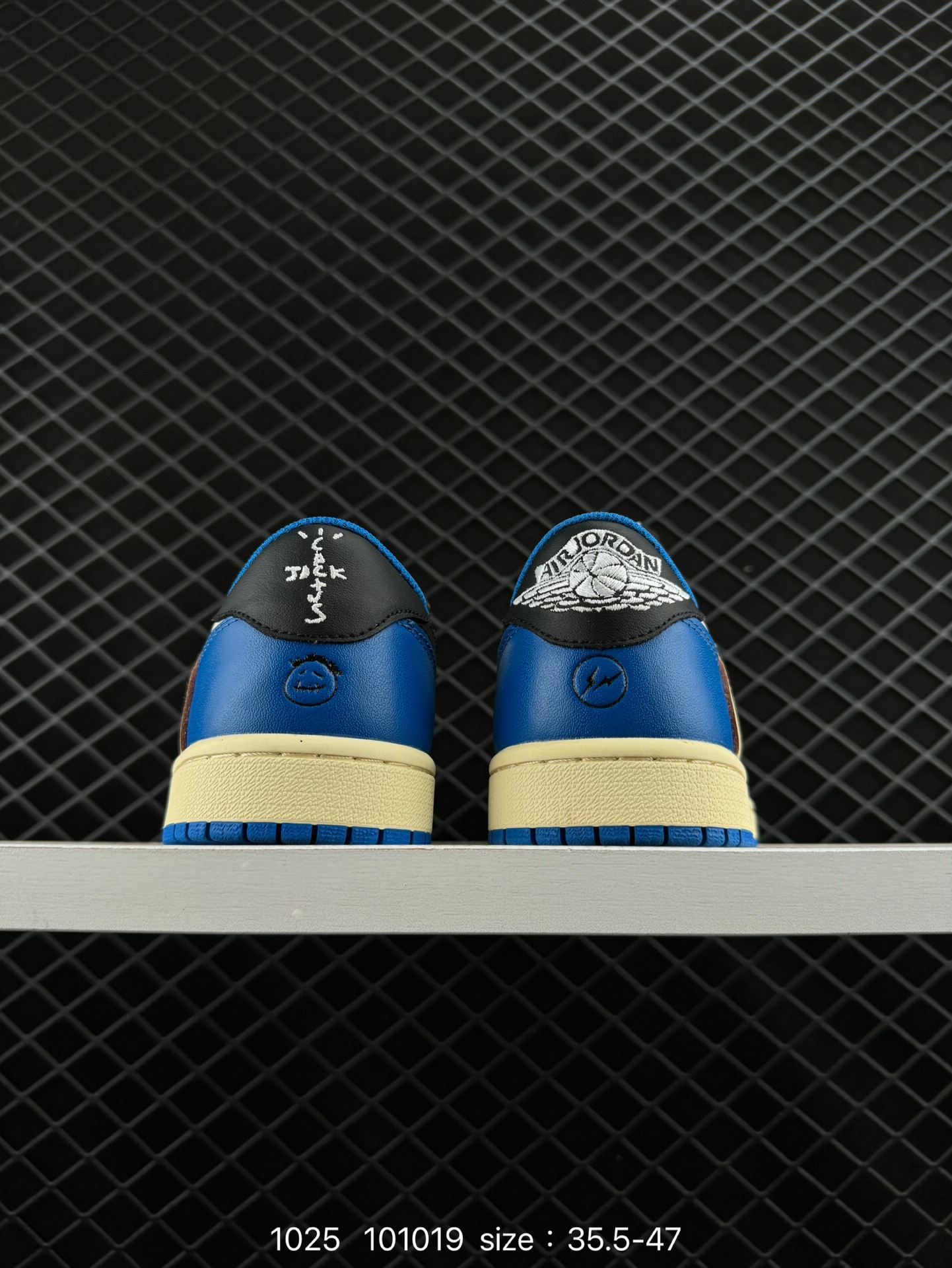 fragment design x Travis Scott x Nike Air Jordan 1 Low OG SP”Black/Green Toe“